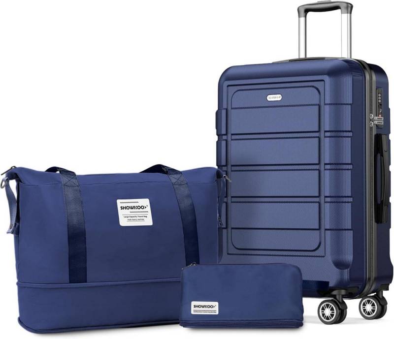LuxusKollektion Kofferset Koffer Klein Hartschale Leicht Reisekoffer Handgepäck TSA 4 Rollen M von LuxusKollektion