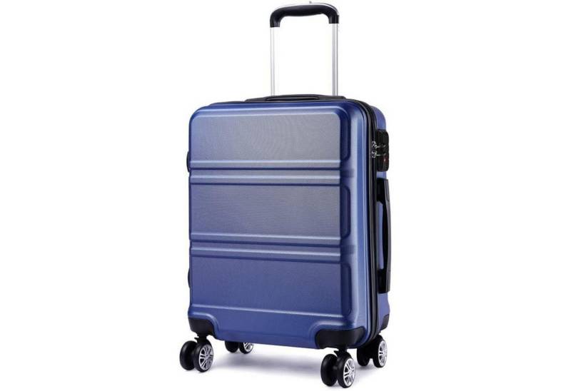 LuxusKollektion Kofferset Koffer Trolley Reisekoffer L (65cm) Dunkelblau von LuxusKollektion