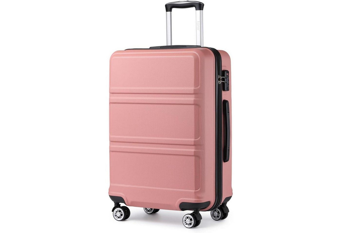 LuxusKollektion Kofferset Koffer Trolley Reisekoffer M (55cm) Rosegold von LuxusKollektion