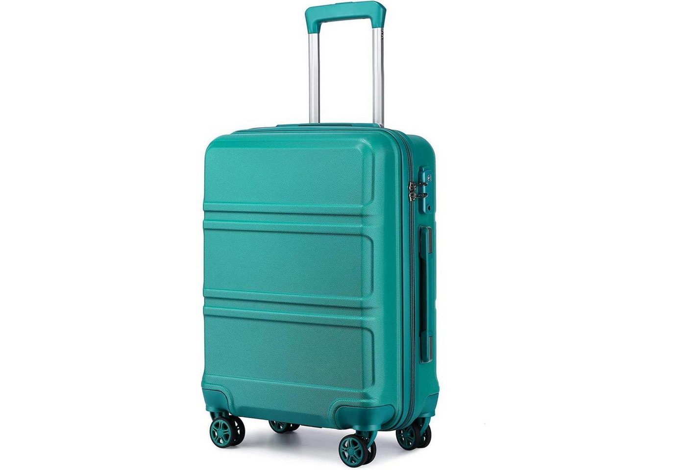 LuxusKollektion Kofferset Koffer Trolley Reisekoffer M (55cm) Türkis von LuxusKollektion