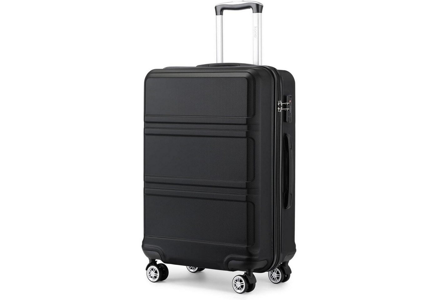 LuxusKollektion Kofferset Koffer Trolley Reisekoffer XL (74cm) Schwarz von LuxusKollektion