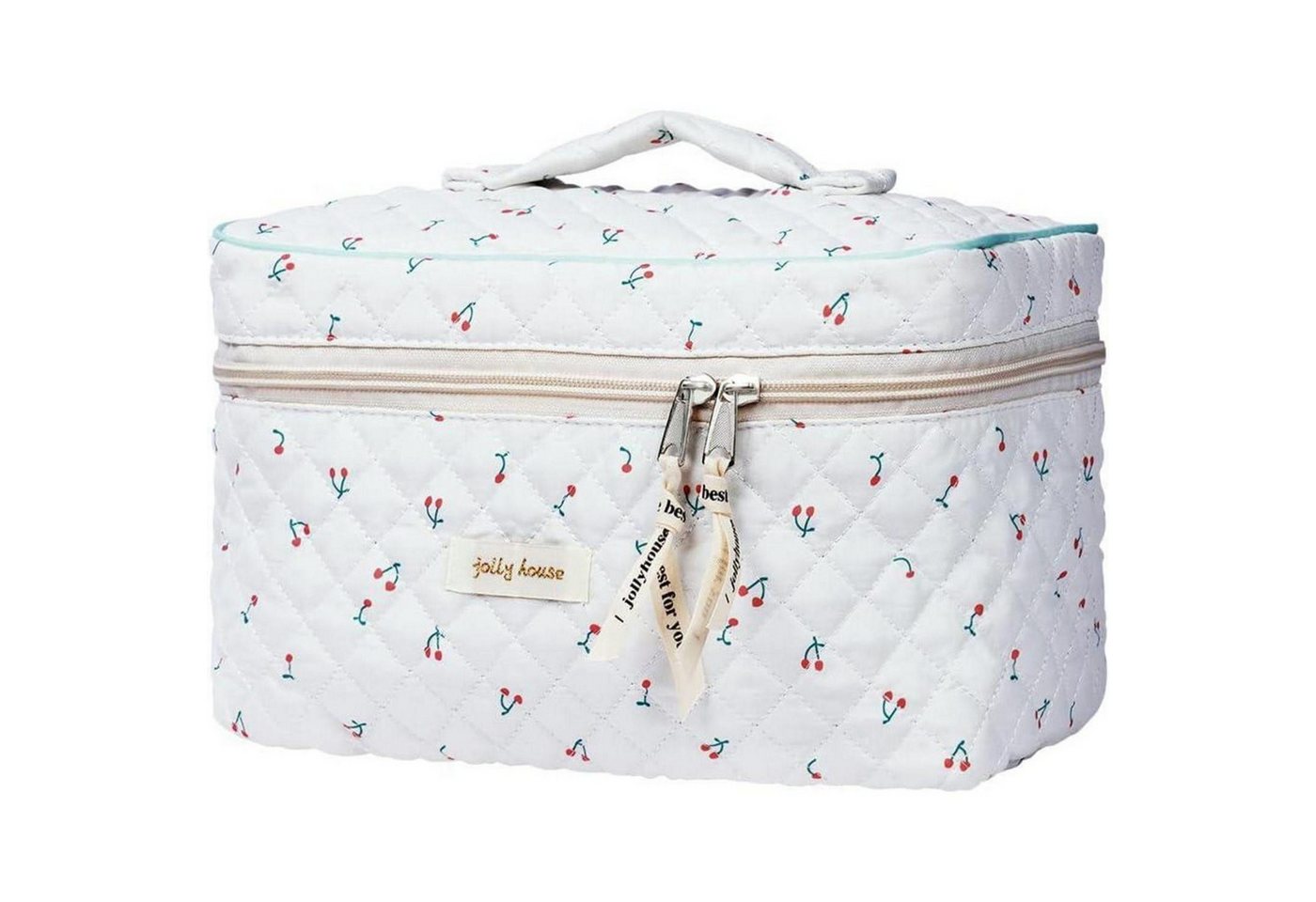 LuxusKollektion Kosmetiktasche Aucuu Reise Kosmetiktasche Baumwolle Blumenmuster groß Damen von LuxusKollektion