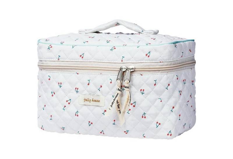 Aucuu Kosmetiktasche Aucuu Reise Kosmetiktasche Baumwolle Blumenmuster groß Damen von Aucuu