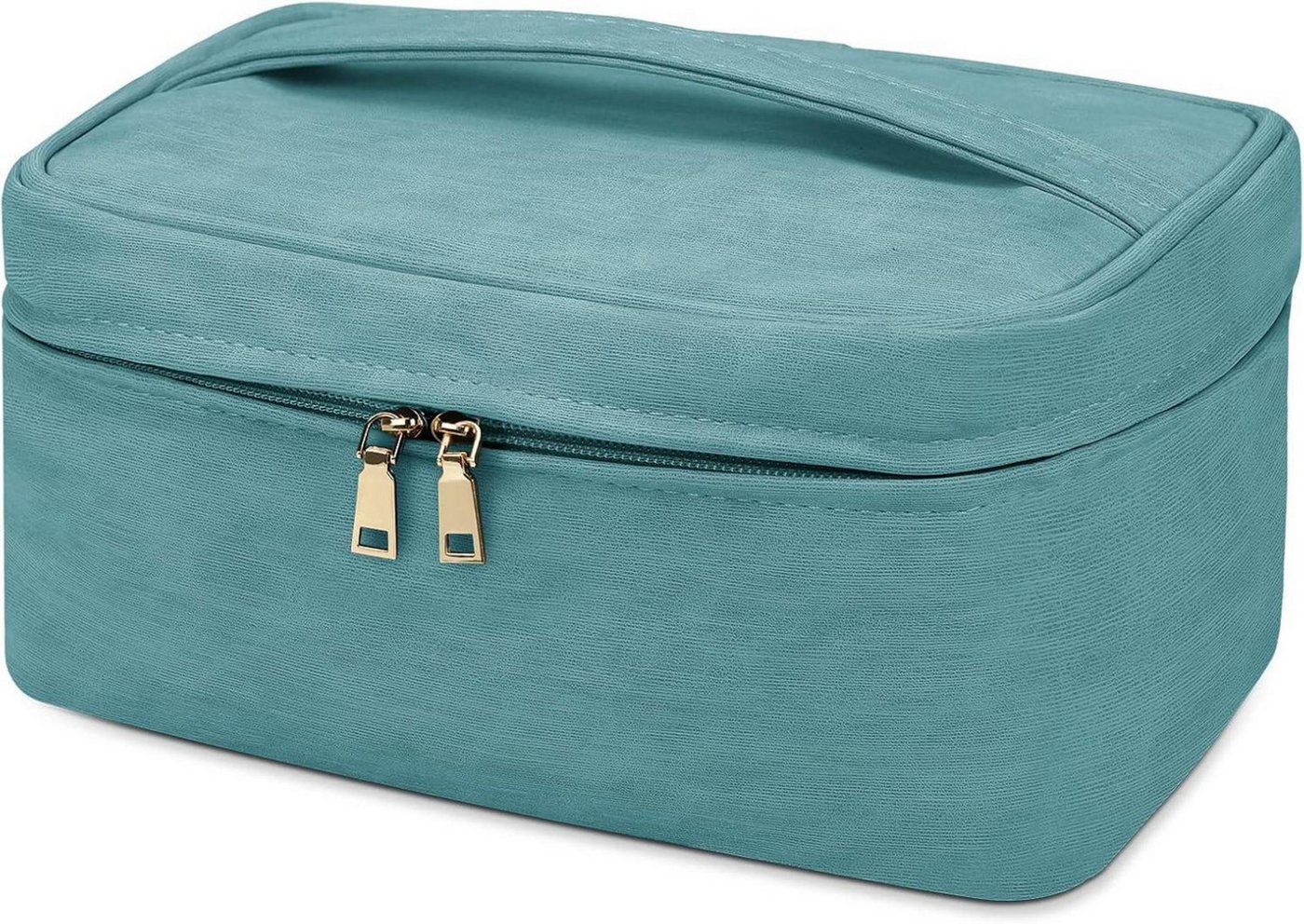 LuxusKollektion Kosmetiktasche Große Kosmetiktasche wasserdicht blau-grün Damen Reise Make-up Taschen von LuxusKollektion