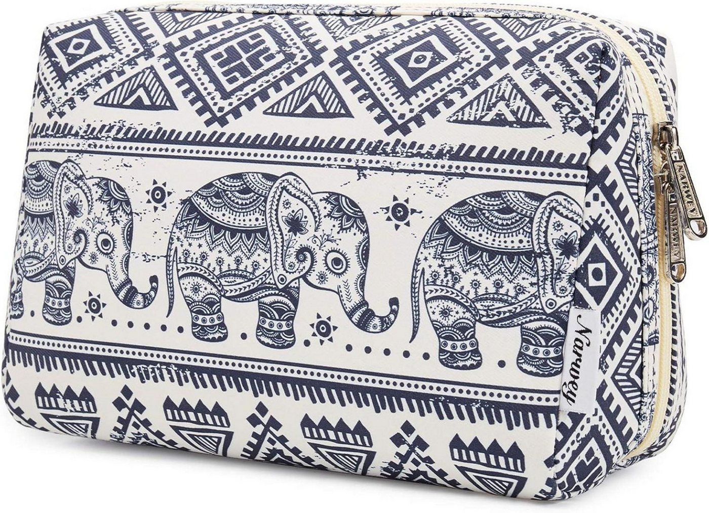 LuxusKollektion Kosmetiktasche Großer Kulturbeutel Damen Schminktasche Kosmetiktasche Elefant Größe von LuxusKollektion