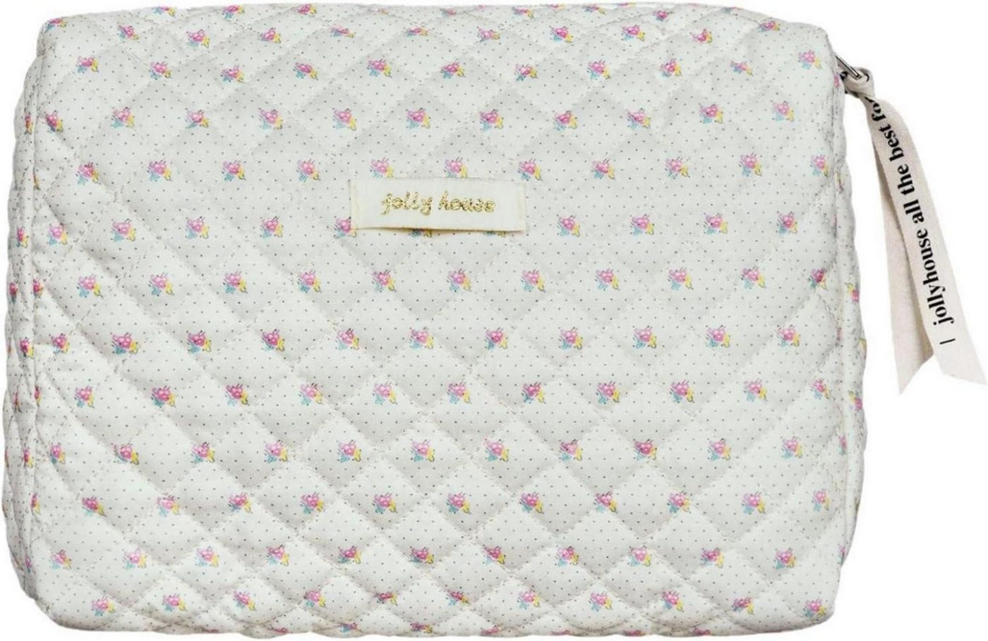LuxusKollektion Kosmetiktasche Kosmetiktasche Groß Blumenmuster Baumwolle Make-up-Tasche Damen Herren von LuxusKollektion