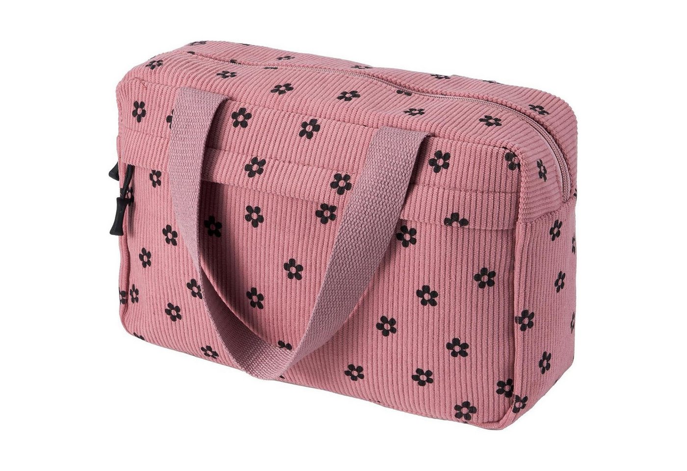 LuxusKollektion Kosmetiktasche Kosmetiktasche Kulturtasche Makeup Cord Reise Damen Pink-c von LuxusKollektion