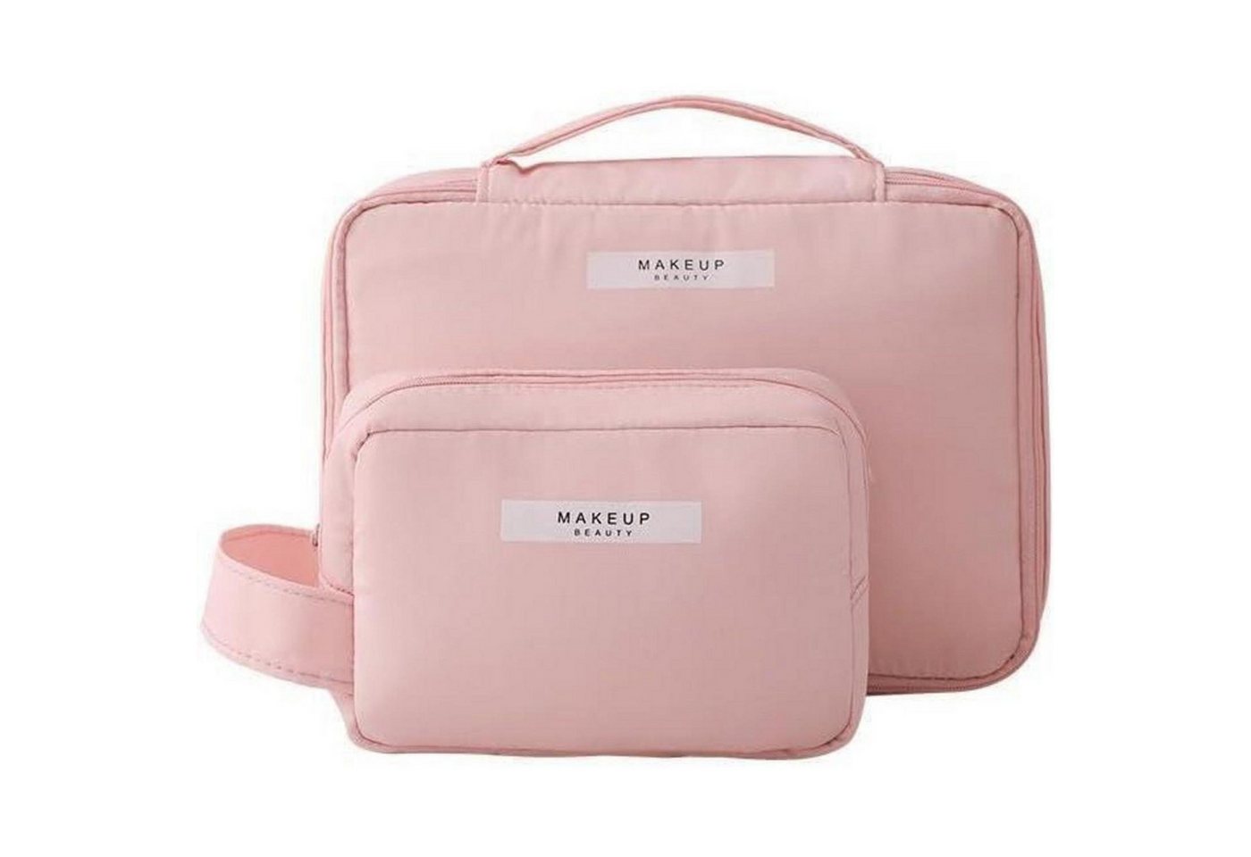LuxusKollektion Kosmetiktasche Kosmetiktasche Reise Organizer Schminktasche Frauen 2 Rosa Groß Klein von LuxusKollektion