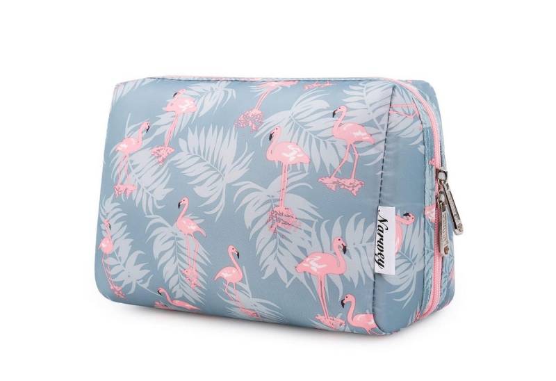 LuxusKollektion Kosmetiktasche Kosmetiktasche Schminktasche Kulturbeutel Damen Flamingo L von LuxusKollektion