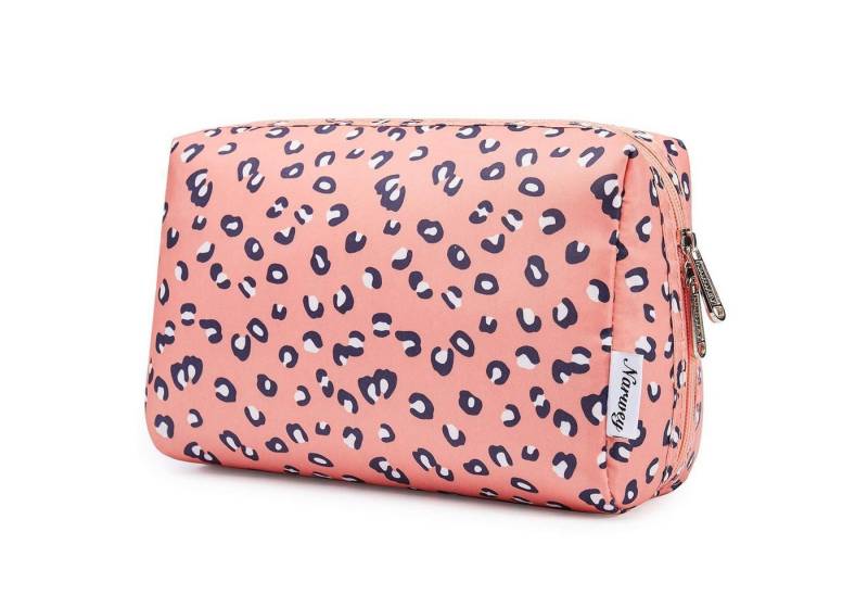 LuxusKollektion Kosmetiktasche Kosmetiktasche Schminktasche Kulturbeutel MakeupBag Damen Leopard L von LuxusKollektion