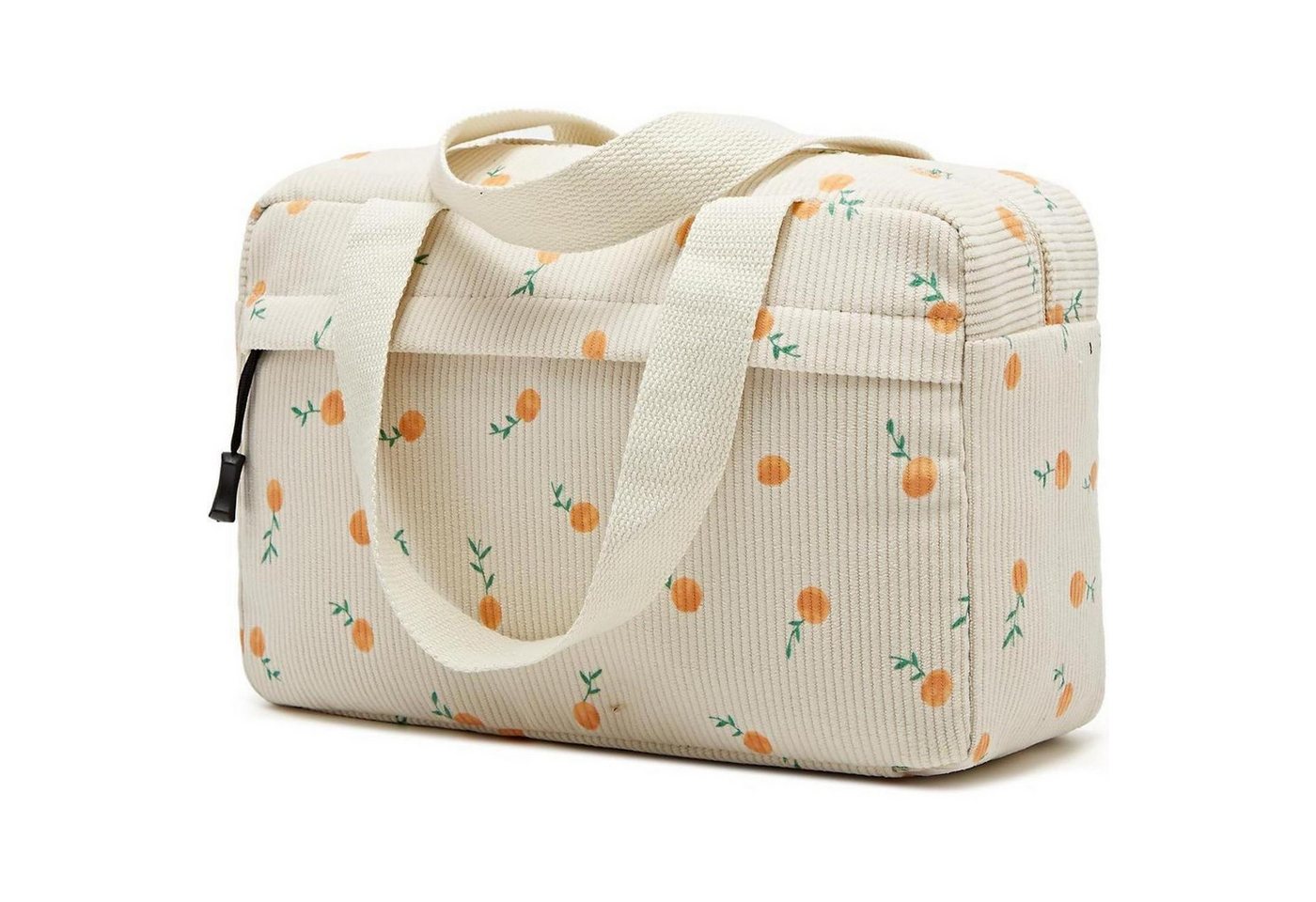 LuxusKollektion Kosmetiktasche Kulturtasche Damen Cord Kosmetiktasche Makeup Reise Cherry beige von LuxusKollektion