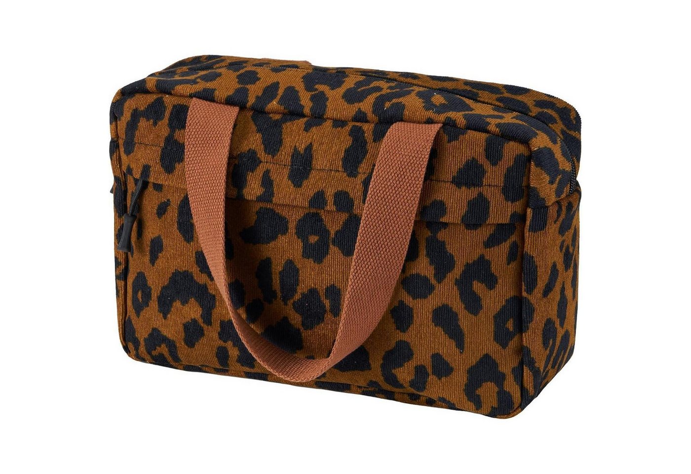 LuxusKollektion Kosmetiktasche Kulturtasche Damen Kosmetiktasche Makeup Reise Kord Lächeln Leo von LuxusKollektion