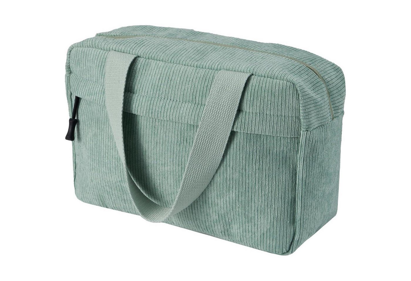 LuxusKollektion Kosmetiktasche Kulturtasche Kosmetiktasche Cord Damen Reise Makeup Green-2 von LuxusKollektion
