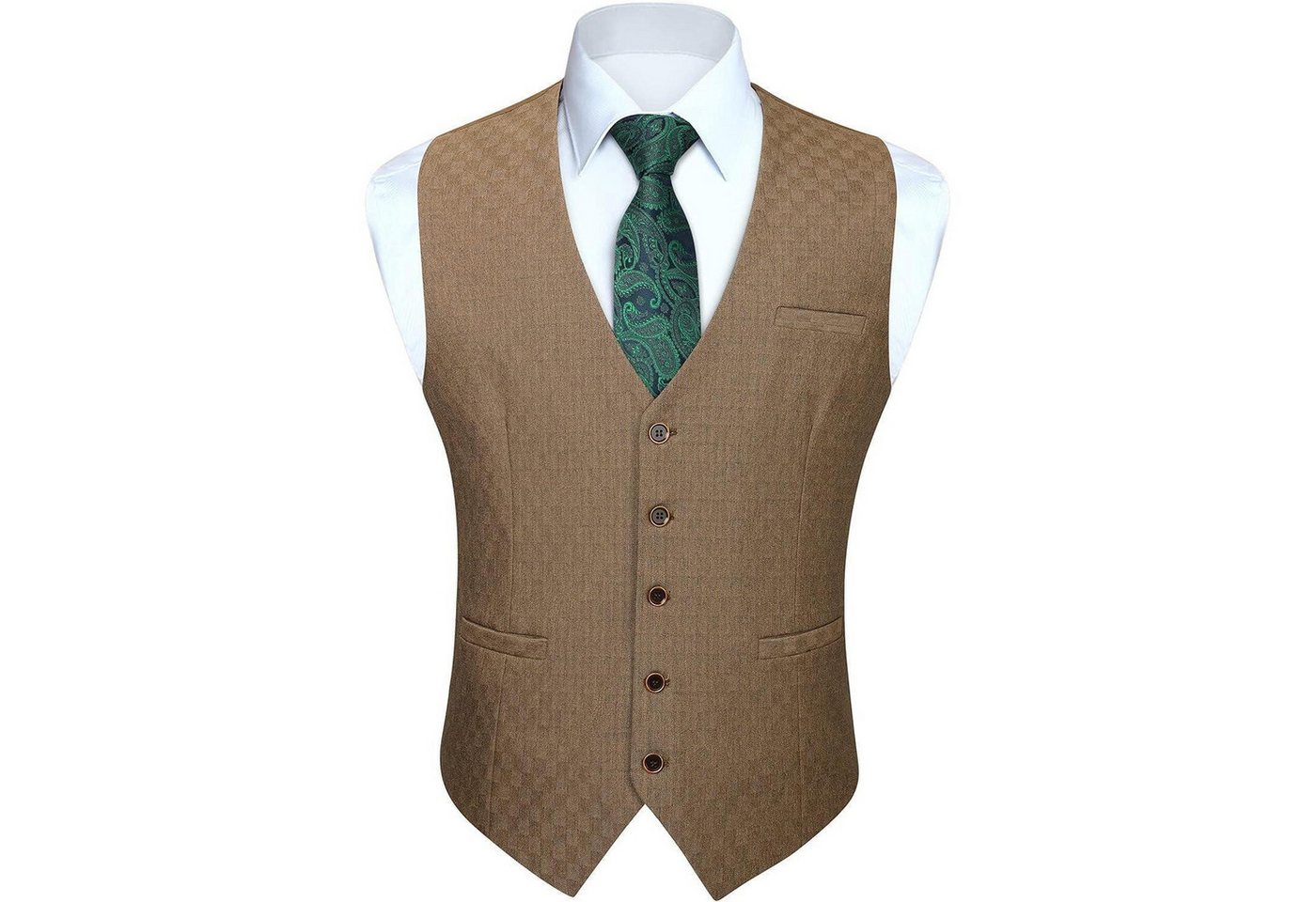LuxusKollektion Krawatte Anzugweste Herren Baumwolle V Ausschnitt Hochzeit Business 3XL Braun LuxusKollektion Krawatte Anzugweste Herren Baumwolle V Ausschnitt Hochzeit Business 3XL Braun von LuxusKollektion