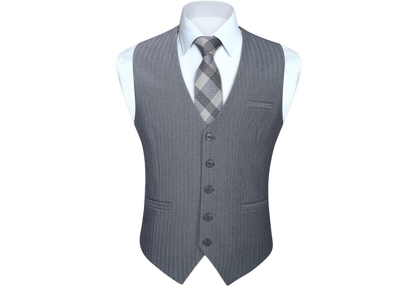 LuxusKollektion Krawatte Anzugweste Herren Baumwolle V Ausschnitt Hochzeit Business 3XL Grau LuxusKollektion Krawatte Anzugweste Herren Baumwolle V Ausschnitt Hochzeit Business 3XL Grau von LuxusKollektion