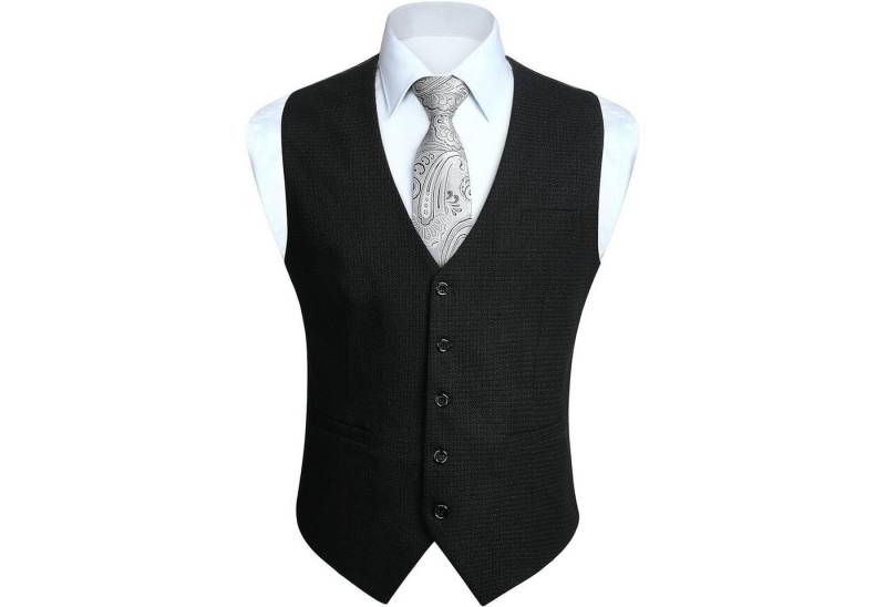 LuxusKollektion Krawatte Anzugweste Herren Baumwolle V Ausschnitt Hochzeit XS A01 Schwarz LuxusKollektion Krawatte Anzugweste Herren Baumwolle V Ausschnitt Hochzeit XS A01 Schwarz von LuxusKollektion