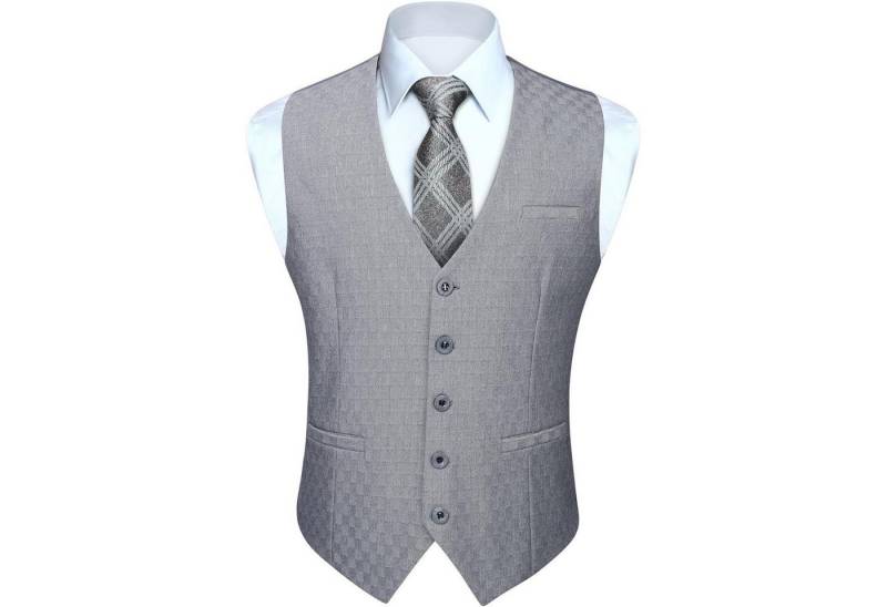 LuxusKollektion Krawatte Anzugweste Herren Baumwolle V Ausschnitt Hochzeit XXL Hellgrau 2 LuxusKollektion Krawatte Anzugweste Herren Baumwolle V Ausschnitt Hochzeit XXL Hellgrau 2 von LuxusKollektion