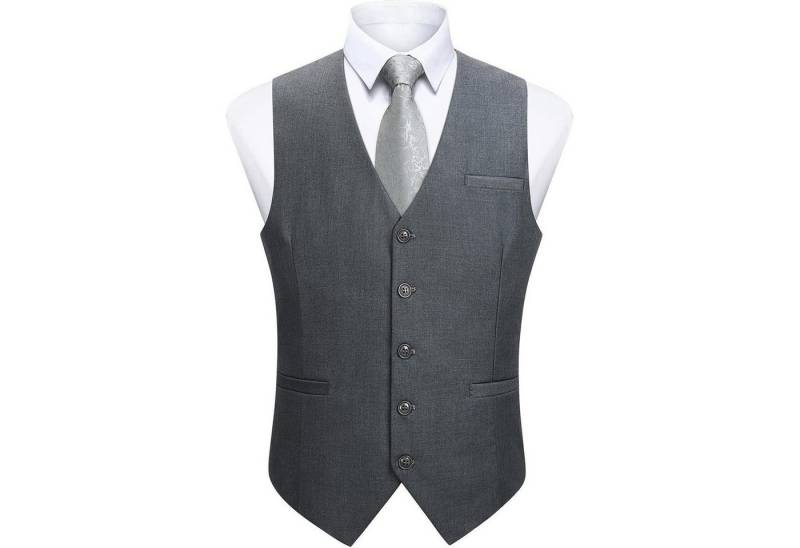 LuxusKollektion Krawatte Anzugweste Herren Business Hochzeit Taschen XS 4XL M Grau-1 LuxusKollektion Krawatte Anzugweste Herren Business Hochzeit Taschen XS 4XL M Grau-1 von LuxusKollektion