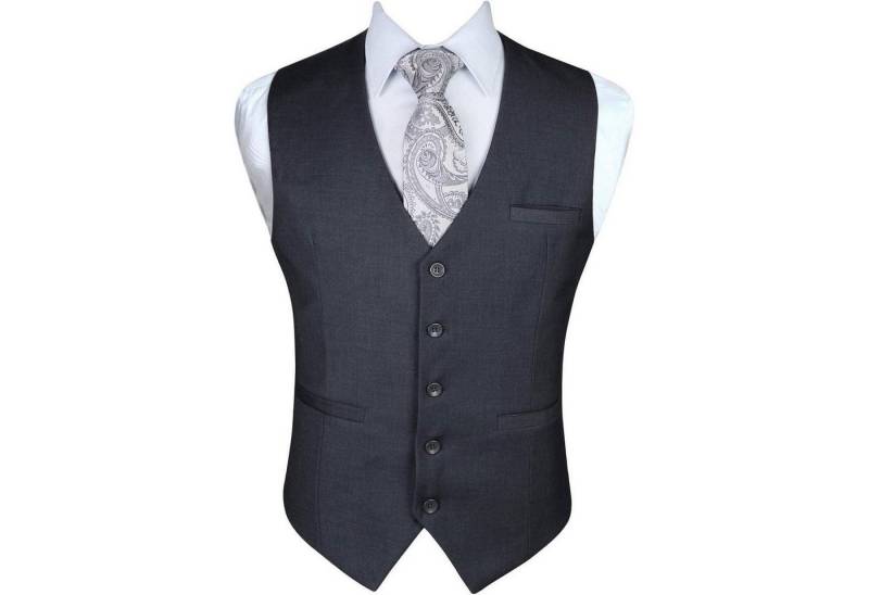 LuxusKollektion Krawatte Anzugweste Herren Business Hochzeit Taschen XS 4XL XXL Grau LuxusKollektion Krawatte Anzugweste Herren Business Hochzeit Taschen XS 4XL XXL Grau von LuxusKollektion