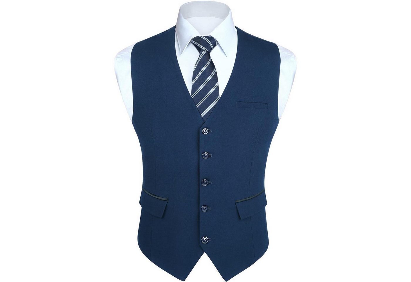 LuxusKollektion Krawatte Anzugweste Herren Hochzeit Business Smoking Taschen Navy Blau-2 XS LuxusKollektion Krawatte Anzugweste Herren Hochzeit Business Smoking Taschen Navy Blau-2 XS von LuxusKollektion