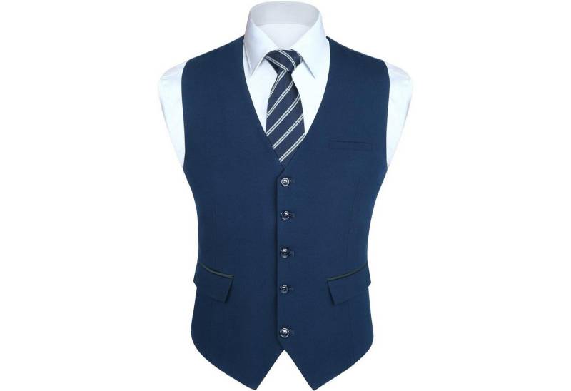 LuxusKollektion Krawatte Anzugweste Herren Hochzeit Business Smoking Taschen Navy Blau-2 XS LuxusKollektion Krawatte Anzugweste Herren Hochzeit Business Smoking Taschen Navy Blau-2 XS von LuxusKollektion