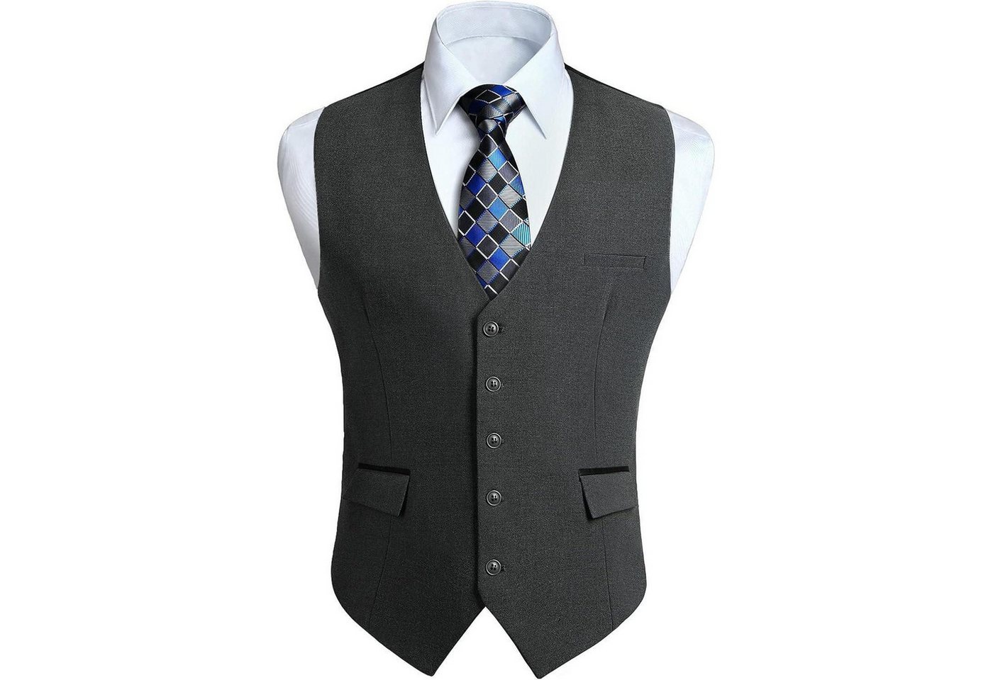 LuxusKollektion Krawatte Anzugweste Herren Hochzeit Businessweste Smoking Dunkelgrau 4XL LuxusKollektion Krawatte Anzugweste Herren Hochzeit Businessweste Smoking Dunkelgrau 4XL von LuxusKollektion