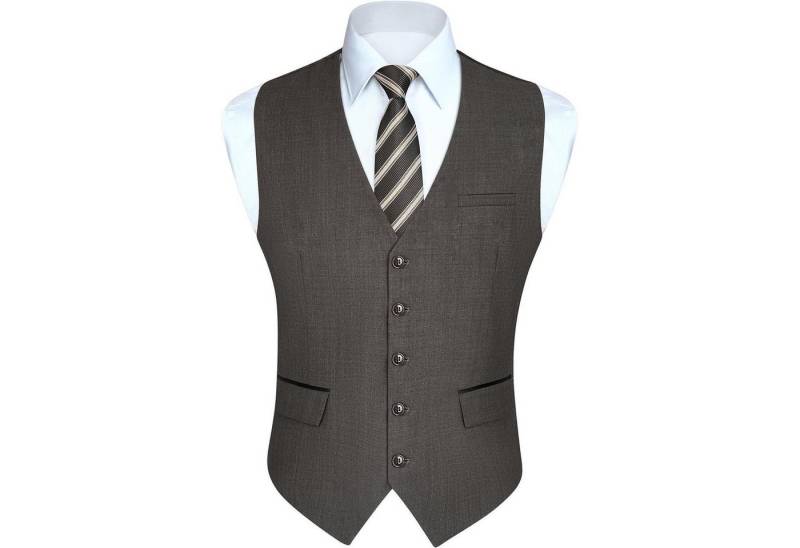 LuxusKollektion Krawatte Anzugweste Herren Hochzeit Businessweste Smoking Taschen Braun XL LuxusKollektion Krawatte Anzugweste Herren Hochzeit Businessweste Smoking Taschen Braun XL von LuxusKollektion