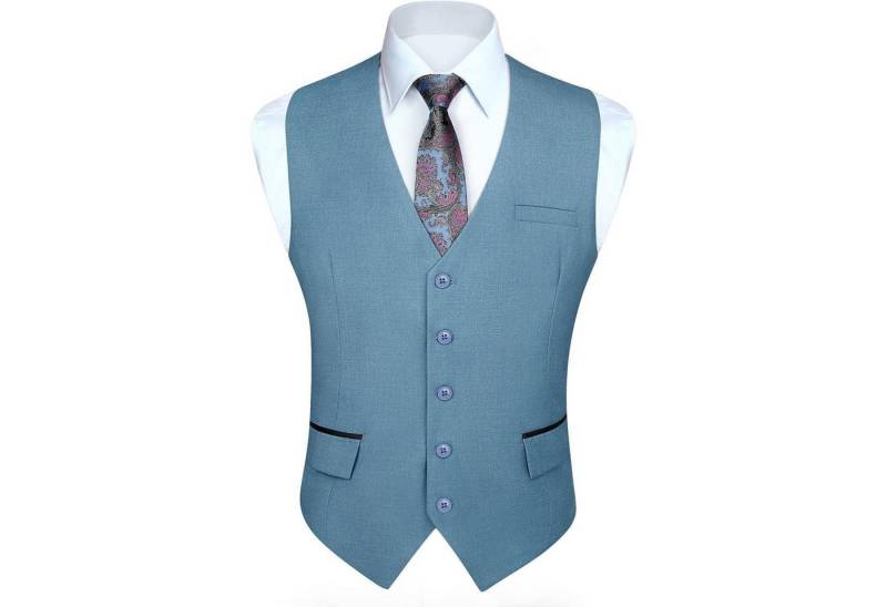 LuxusKollektion Krawatte Anzugweste Herren Hochzeit Businessweste Smoking Taschen stahl blau XL LuxusKollektion Krawatte Anzugweste Herren Hochzeit Businessweste Smoking Taschen stahl blau XL von LuxusKollektion