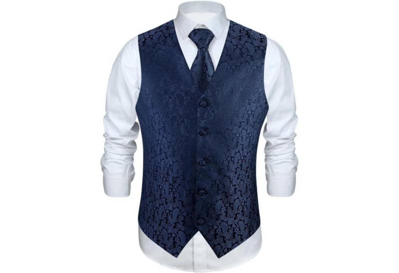 LuxusKollektion Krawatte Anzugweste Herren Hochzeit Paisley Krawatte Einstecktuch Marine-1 L LuxusKollektion Krawatte Anzugweste Herren Hochzeit Paisley Krawatte Einstecktuch Marine-1 L von LuxusKollektion