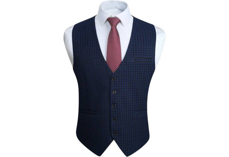 LuxusKollektion Krawatte Anzugweste Herren kariert Hahnentritt Baumwolle M Blau Schwarz LuxusKollektion Krawatte Anzugweste Herren kariert Hahnentritt Baumwolle M Blau Schwarz von LuxusKollektion