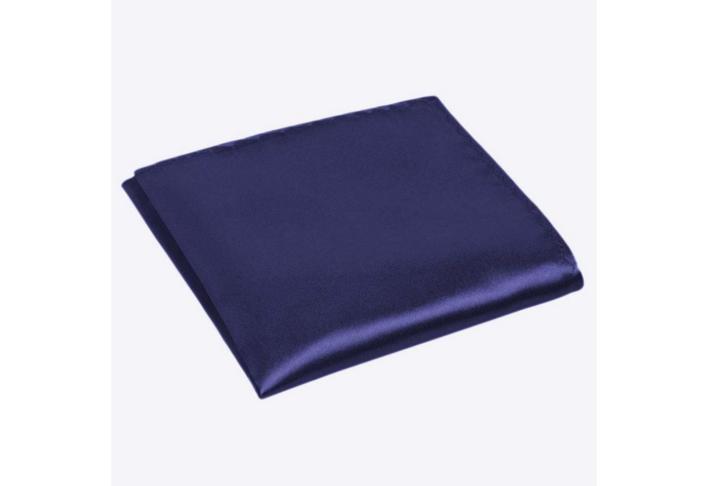 LuxusKollektion Krawatte Einstecktuch Herren Einfarbig Vorgefaltet Halter Pochette Marineblau von LuxusKollektion