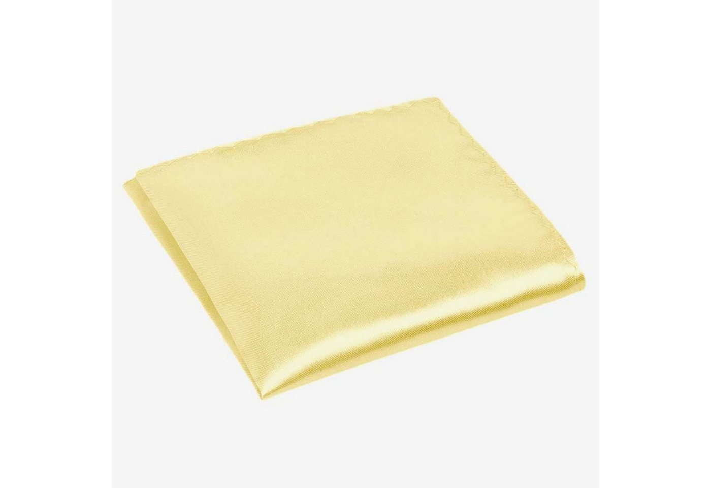LuxusKollektion Krawatte Einstecktuch Herren Halter Vorgefaltet Pochette Uni Hellgelb von LuxusKollektion
