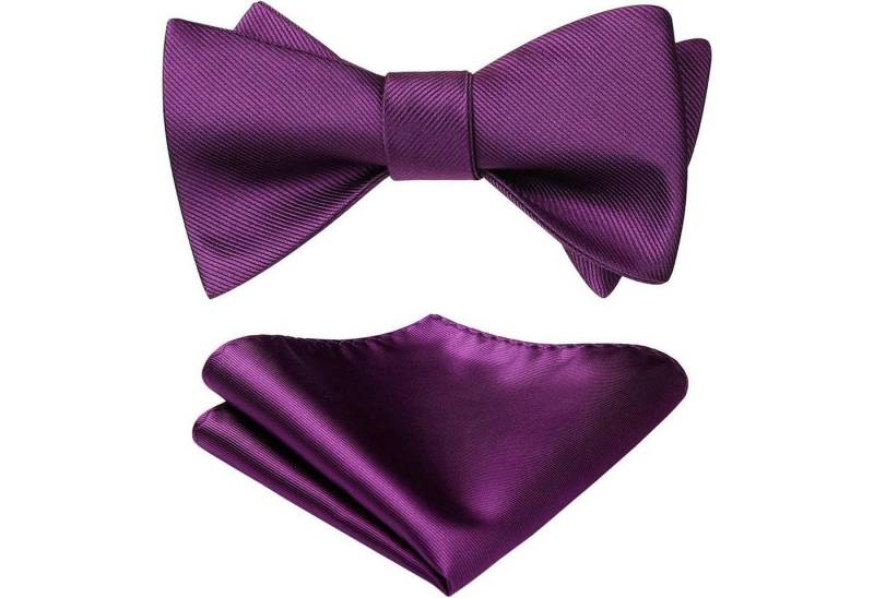 LuxusKollektion Krawatte Fliege Herren Einstecktuch Accessoire Hemd Anzug Smoking Lila von LuxusKollektion