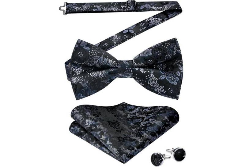 LuxusKollektion Krawatte Fliege Herren Paisley Einstecktuch Manschettenknöpfe Set A2-schwarz LuxusKollektion Krawatte Fliege Herren Paisley Einstecktuch Manschettenknöpfe Set A2-schwarz von LuxusKollektion