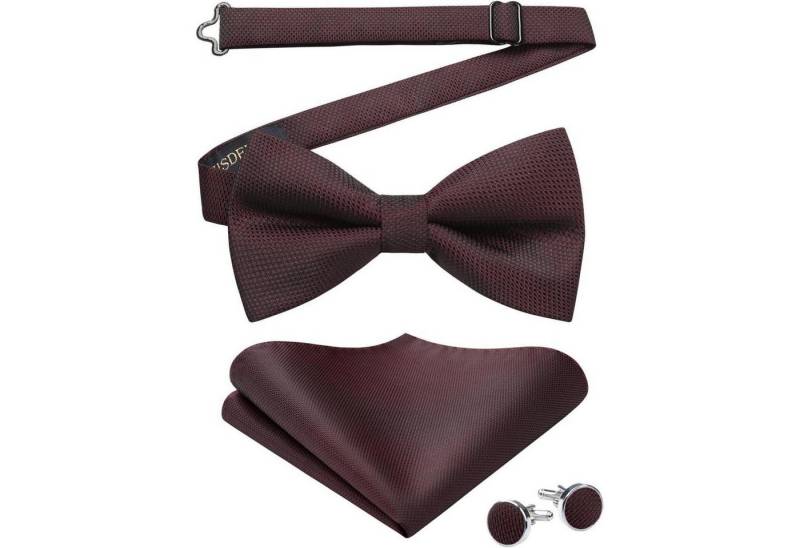 LuxusKollektion Krawatte Fliege Herren Paisley Einstecktuch Manschettenknöpfe Set B1-bordeaux LuxusKollektion Krawatte Fliege Herren Paisley Einstecktuch Manschettenknöpfe Set B1-bordeaux von LuxusKollektion