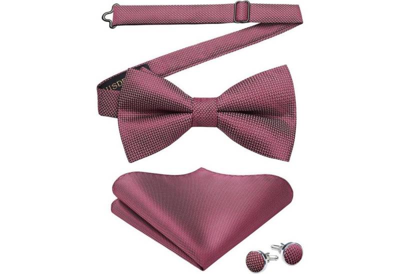 LuxusKollektion Krawatte Fliege Herren Paisley Einstecktuch Manschettenknopf Set A2-weinrot LuxusKollektion Krawatte Fliege Herren Paisley Einstecktuch Manschettenknopf Set A2-weinrot von LuxusKollektion