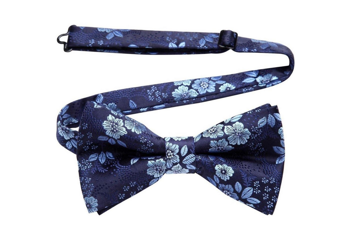 LuxusKollektion Krawatte Fliege Herren bereits gebunden verstellbar Paisley Marineblau Geblümt von LuxusKollektion