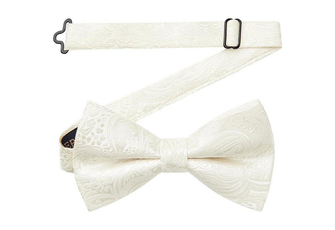 LuxusKollektion Krawatte Fliege Herren gebunden verstellbar Paisley Anzug Hochzeit Weiß -1 von LuxusKollektion