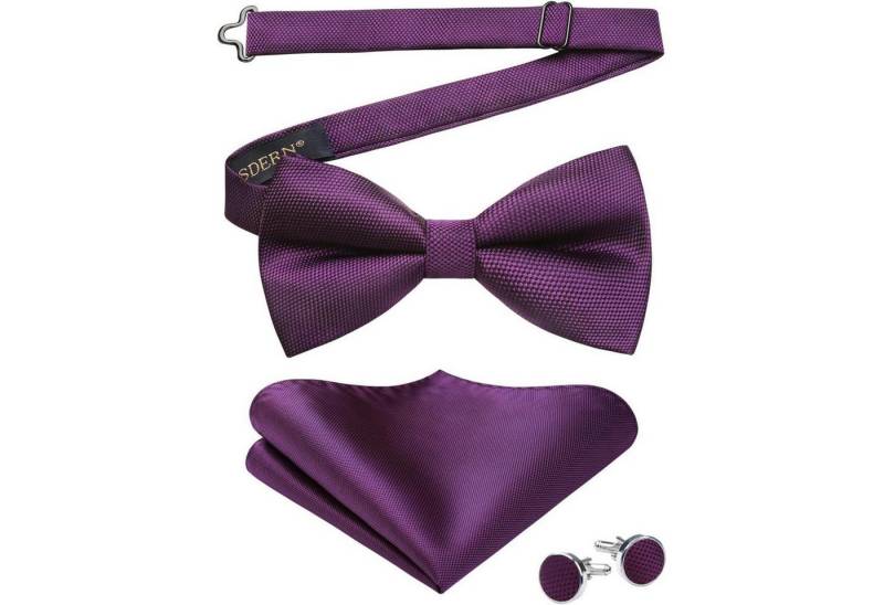 LuxusKollektion Krawatte Fliege Set Herren Paisley Einstecktuch Manschettenknöpfe A1-violate LuxusKollektion Krawatte Fliege Set Herren Paisley Einstecktuch Manschettenknöpfe A1-violate von LuxusKollektion