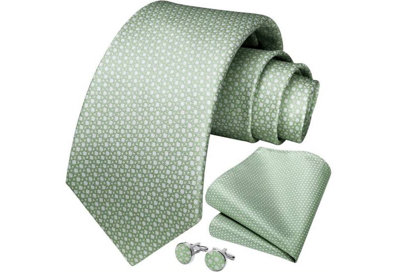 LuxusKollektion Krawatte Krawatte Einstecktuch Manschettenknöpfe Set Herren Salbei Grün LuxusKollektion Krawatte Krawatte Einstecktuch Manschettenknöpfe Set Herren Salbei Grün von LuxusKollektion