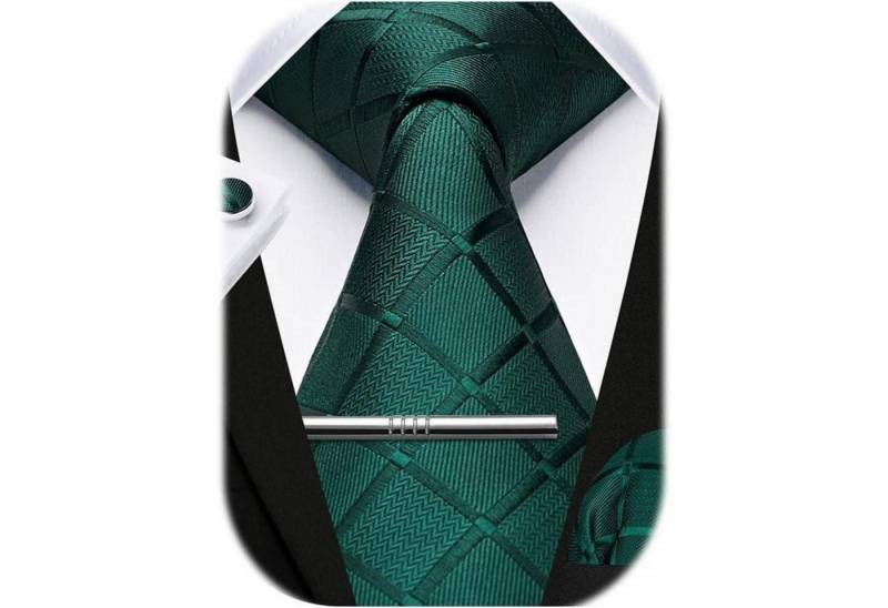 LuxusKollektion Krawatte Krawatte Herren Einstecktuch Manschettenknöpfe Hochzeit Dunkelgrün LuxusKollektion Krawatte Krawatte Herren Einstecktuch Manschettenknöpfe Hochzeit Dunkelgrün von LuxusKollektion