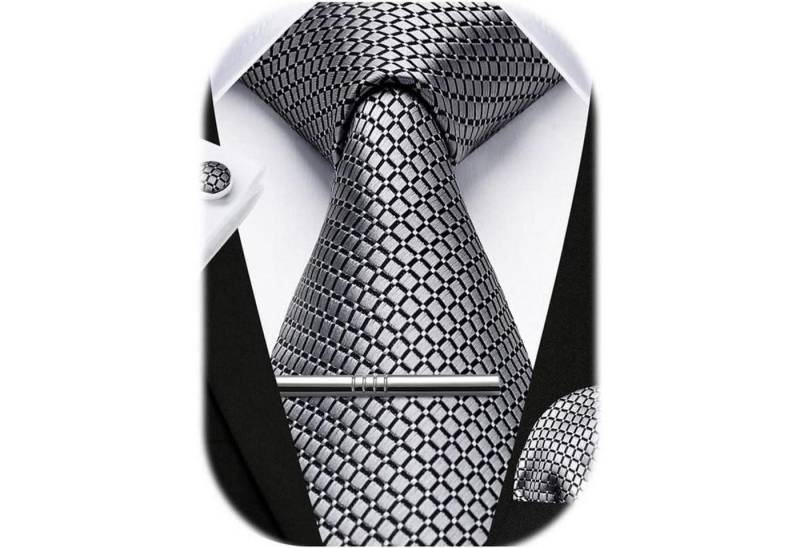 LuxusKollektion Krawatte Krawatte Herren Einstecktuch Manschettenknöpfe Klammer Splitter von LuxusKollektion