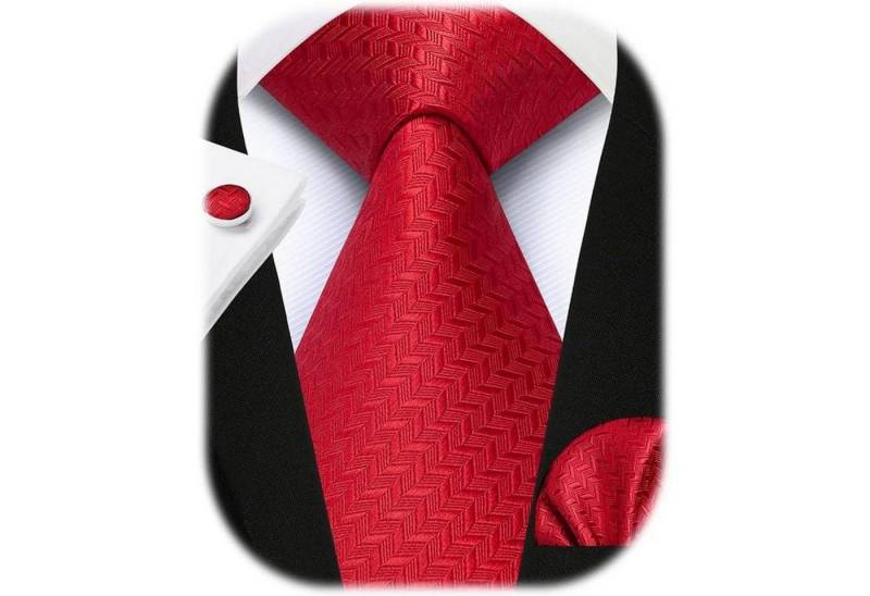 LuxusKollektion Krawatte Krawatte Herren Hochzeit Einstecktuch Manschettenknöpfe G- Rot 2 LuxusKollektion Krawatte Krawatte Herren Hochzeit Einstecktuch Manschettenknöpfe G- Rot 2 von LuxusKollektion