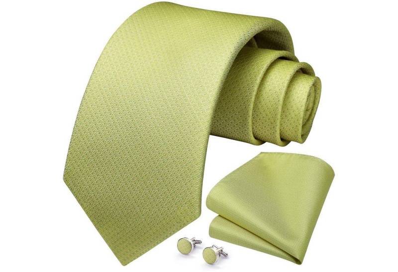 LuxusKollektion Krawatte Krawatte Herren Hochzeit Einstecktuch Manschettenknöpfe Set Avocado LuxusKollektion Krawatte Krawatte Herren Hochzeit Einstecktuch Manschettenknöpfe Set Avocado von LuxusKollektion