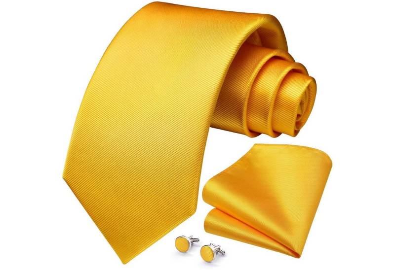 LuxusKollektion Krawatte Krawatte Herren Hochzeit Einstecktuch Manschettenknöpfe Set Gelb LuxusKollektion Krawatte Krawatte Herren Hochzeit Einstecktuch Manschettenknöpfe Set Gelb von LuxusKollektion