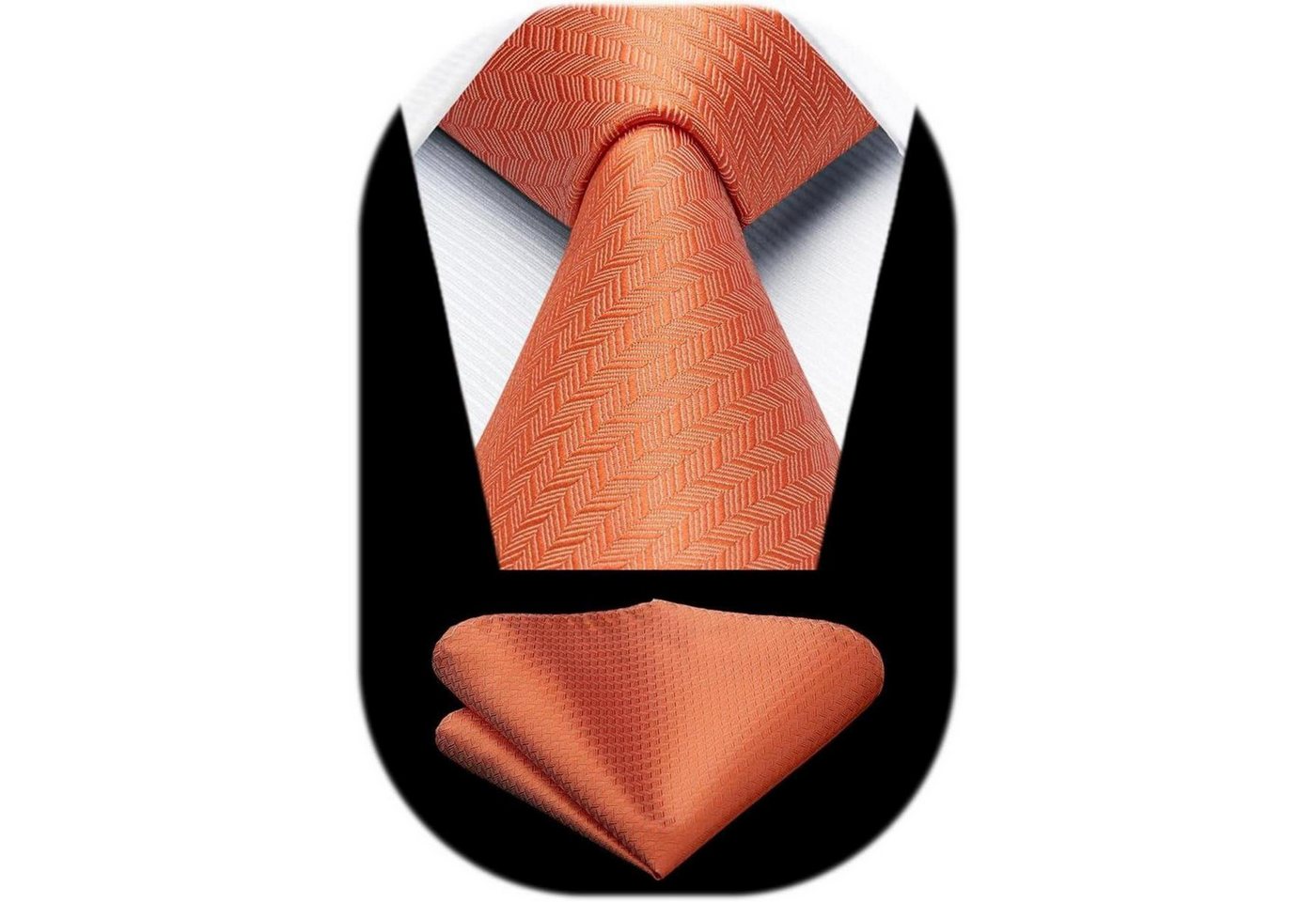 LuxusKollektion Krawatte Krawatte Herren Hochzeit Plaid Hahnentritt Orange Gebrannte Orange LuxusKollektion Krawatte Krawatte Herren Hochzeit Plaid Hahnentritt Orange Gebrannte Orange von LuxusKollektion