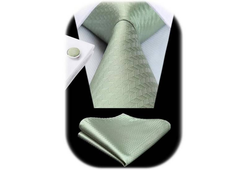 LuxusKollektion Krawatte Krawatte Herren Hochzeit Seide Paisley Manschettenknöpfe F2 Salbeigrün LuxusKollektion Krawatte Krawatte Herren Hochzeit Seide Paisley Manschettenknöpfe F2 Salbeigrün von LuxusKollektion