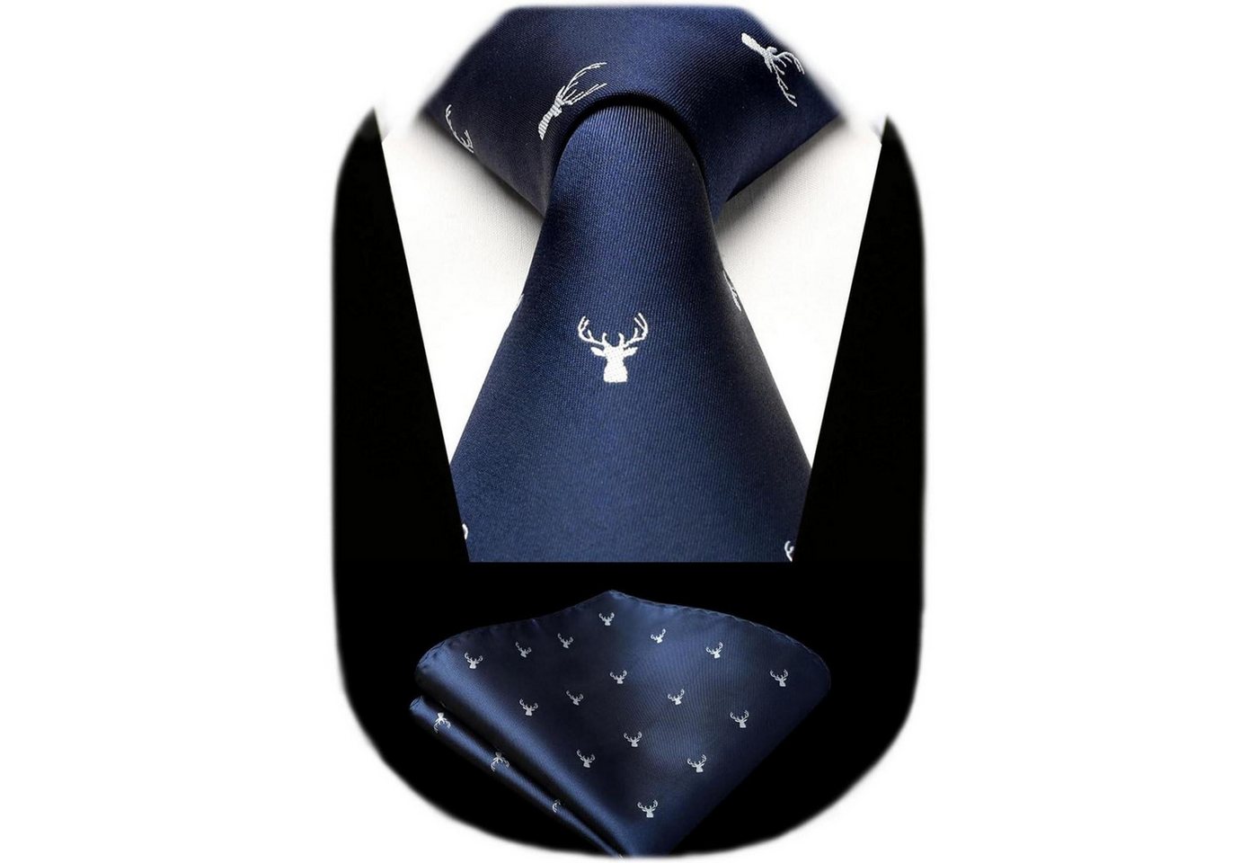 LuxusKollektion Krawatte Krawatte Herren Hochzeit Tiermuster Marineblau Weib Einheitsgröße LuxusKollektion Krawatte Krawatte Herren Hochzeit Tiermuster Marineblau Weib Einheitsgröße von LuxusKollektion