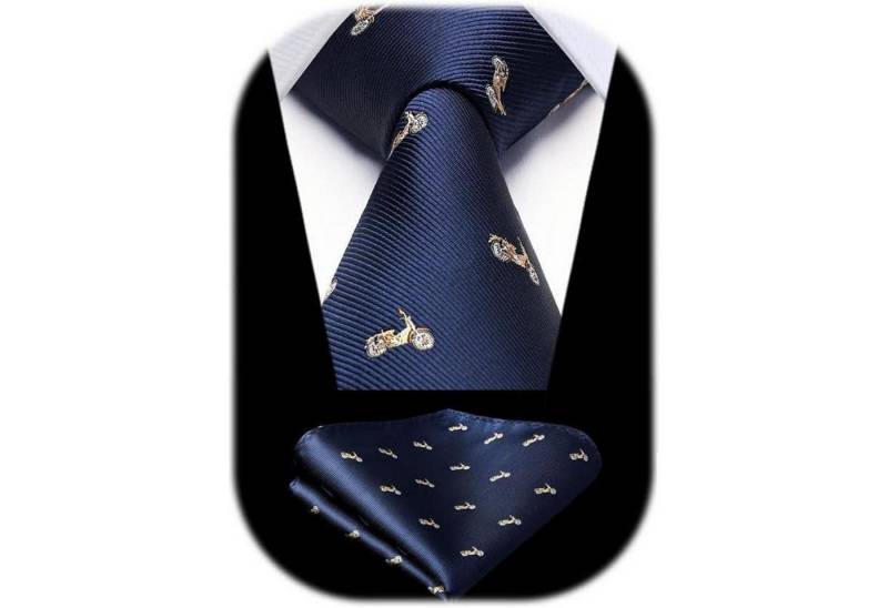 LuxusKollektion Krawatte Krawatte Herren Hochzeit Tiermuster Navy Blau-6 Einheitsgröße LuxusKollektion Krawatte Krawatte Herren Hochzeit Tiermuster Navy Blau-6 Einheitsgröße von LuxusKollektion