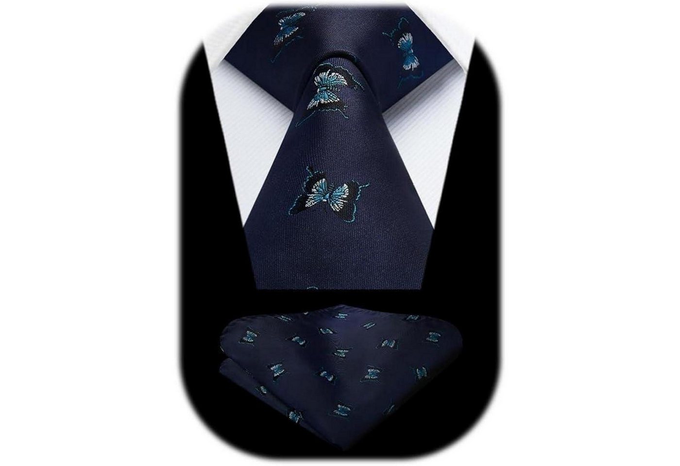 LuxusKollektion Krawatte Krawatte Herren Hochzeit Tiermuster Navy Blau-9 Einheitsgröße LuxusKollektion Krawatte Krawatte Herren Hochzeit Tiermuster Navy Blau-9 Einheitsgröße von LuxusKollektion